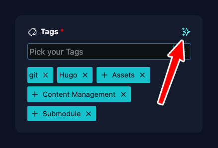 Front Matter AI - Tag suggestions